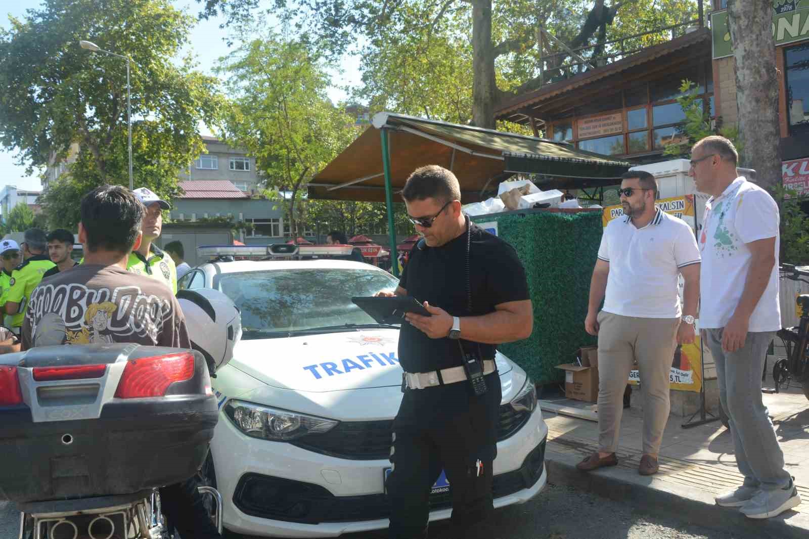 Ordu’da motosiklet ve otomobil sürücülerine eş zamanlı denetim
