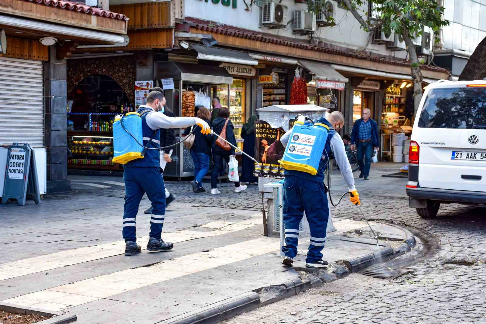 Haşerelere karşı ilaçlama çalışmaları sürüyor
