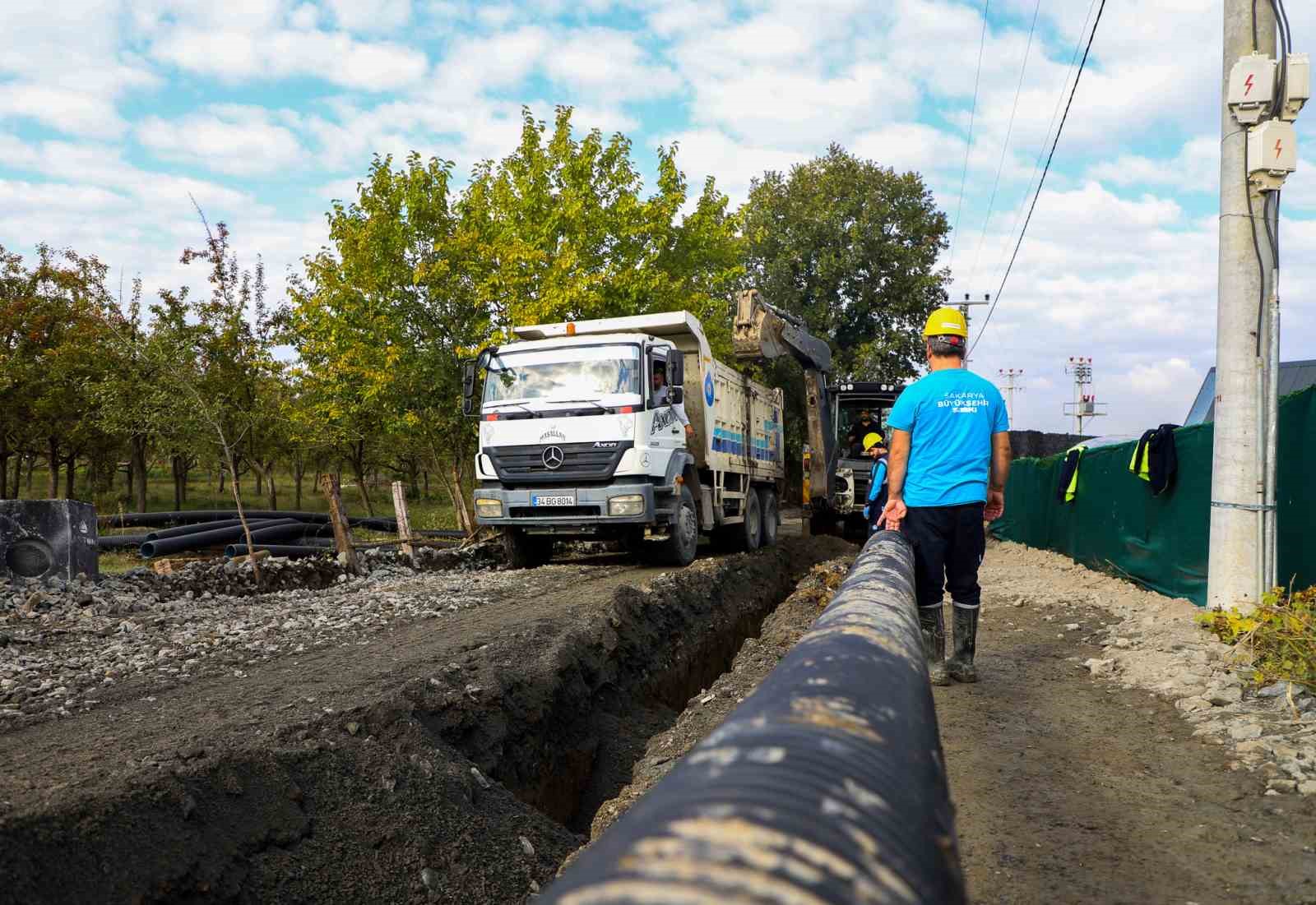 Sakarya’nın o mahallelerine bin 200 metrelik yeni atıksu hattı
