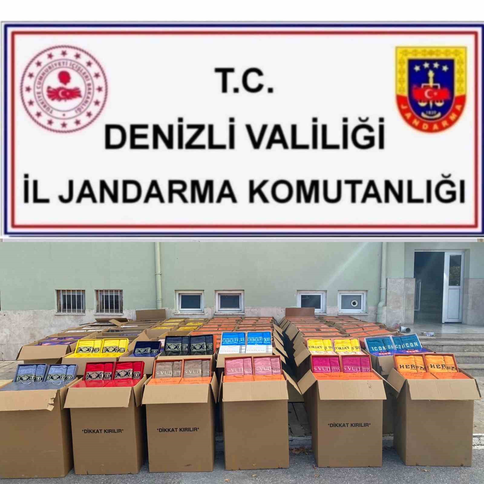 Denizli’de dünya markalarına ait 38 milyonluk lisansız ürünü ele geçirildi
