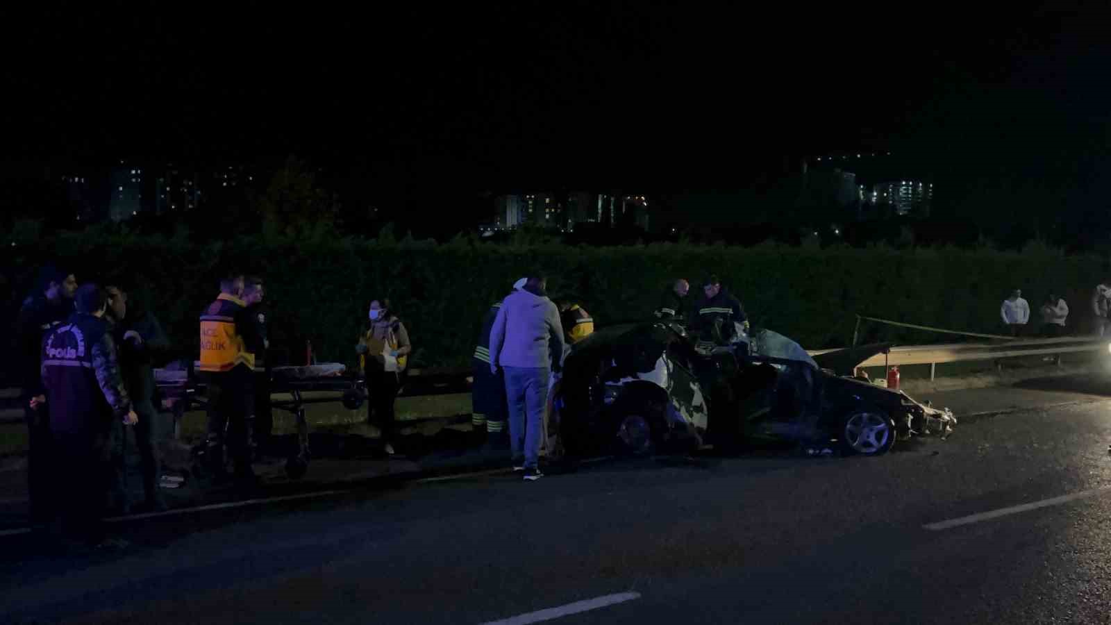 Çerkezköy-Kapaklı yolunda feci kaza: 1 ölü, 1 yaralı
