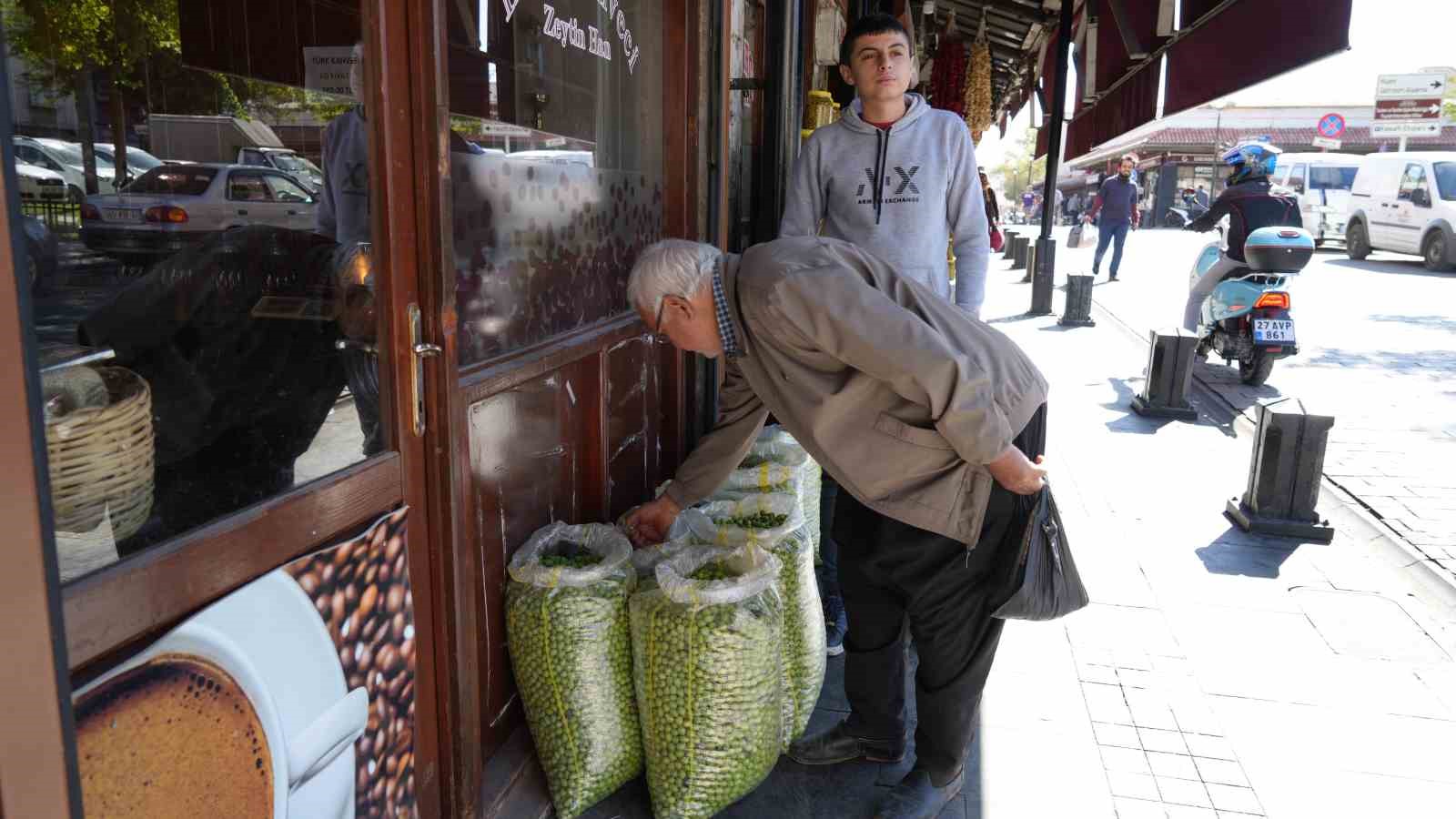 Gaziantep’te yeşil zeytinler tezgaha indi
