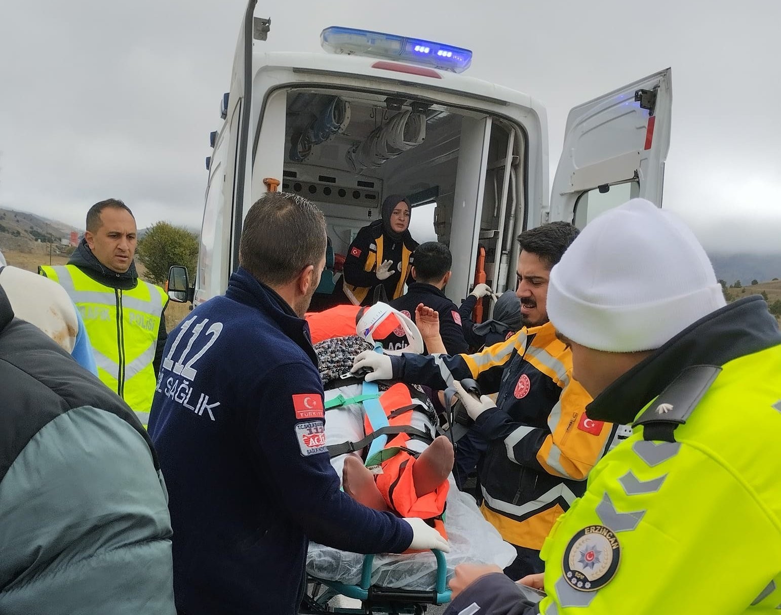 Refahiye’de trafik kazası: 4 yaralı
