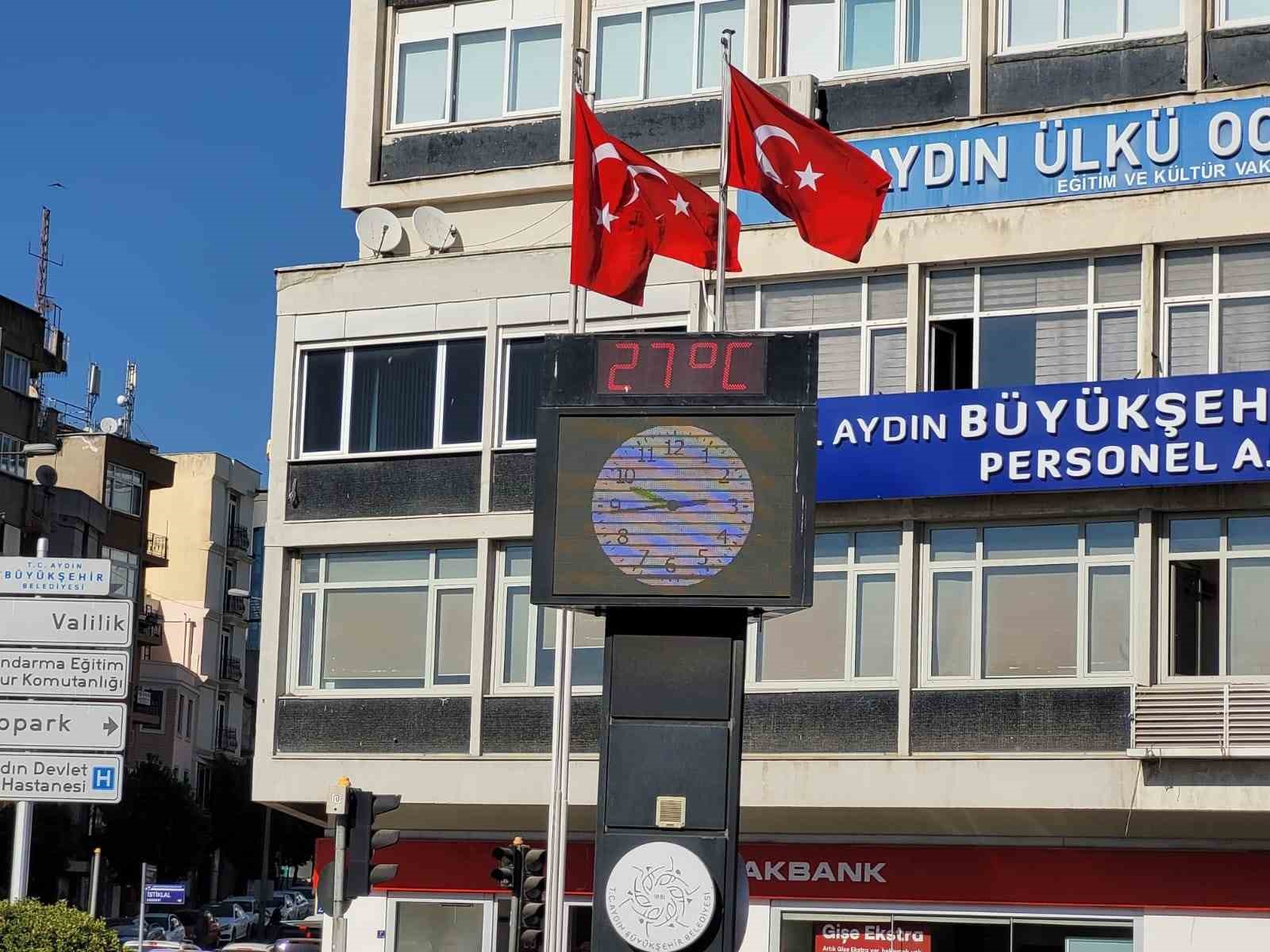 Aydın, Ekim ayında yazdan kalma günlerini yaşıyor
