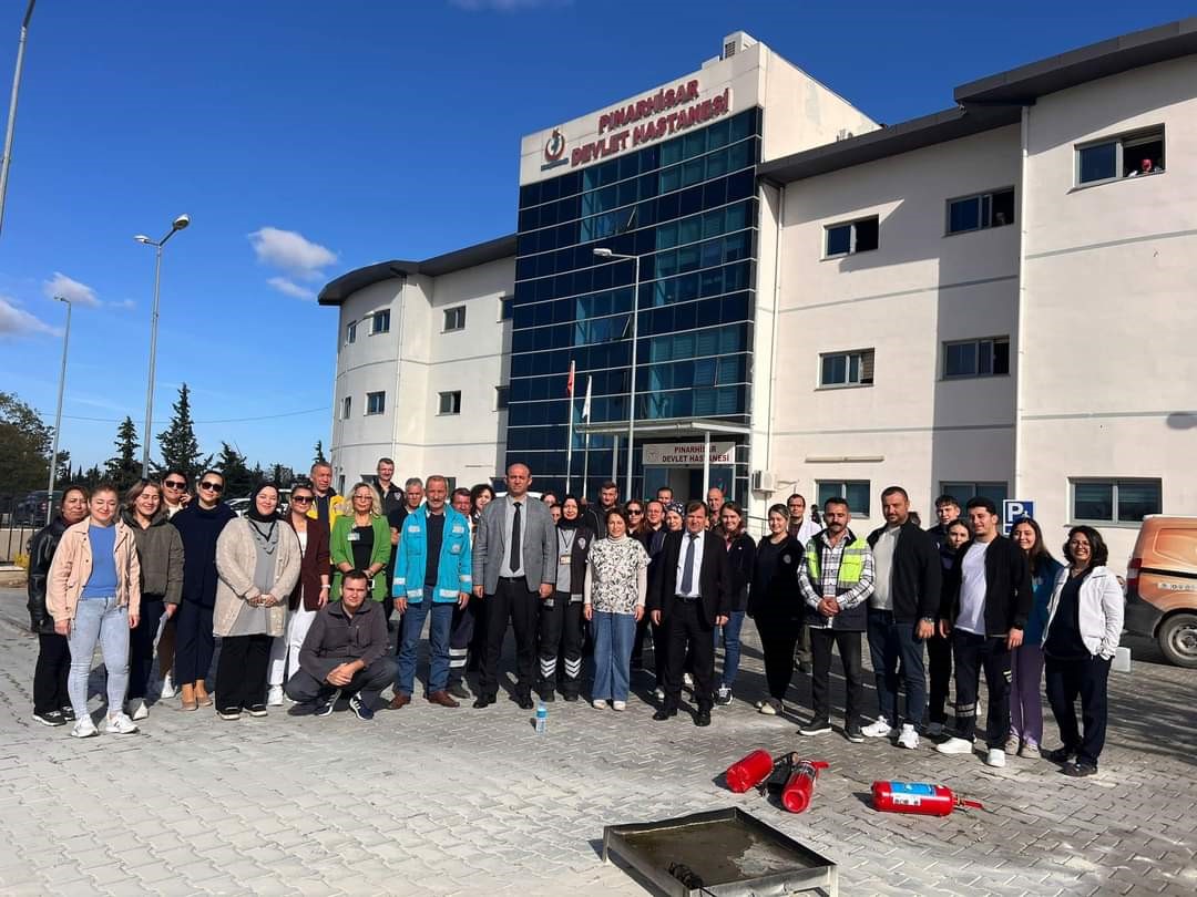 Pınarhisar Devlet Hastanesi’nde yangın tatbikatı
