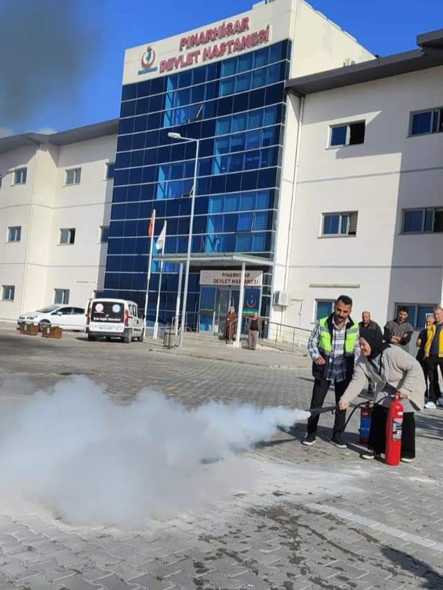 Pınarhisar Devlet Hastanesi’nde yangın tatbikatı
