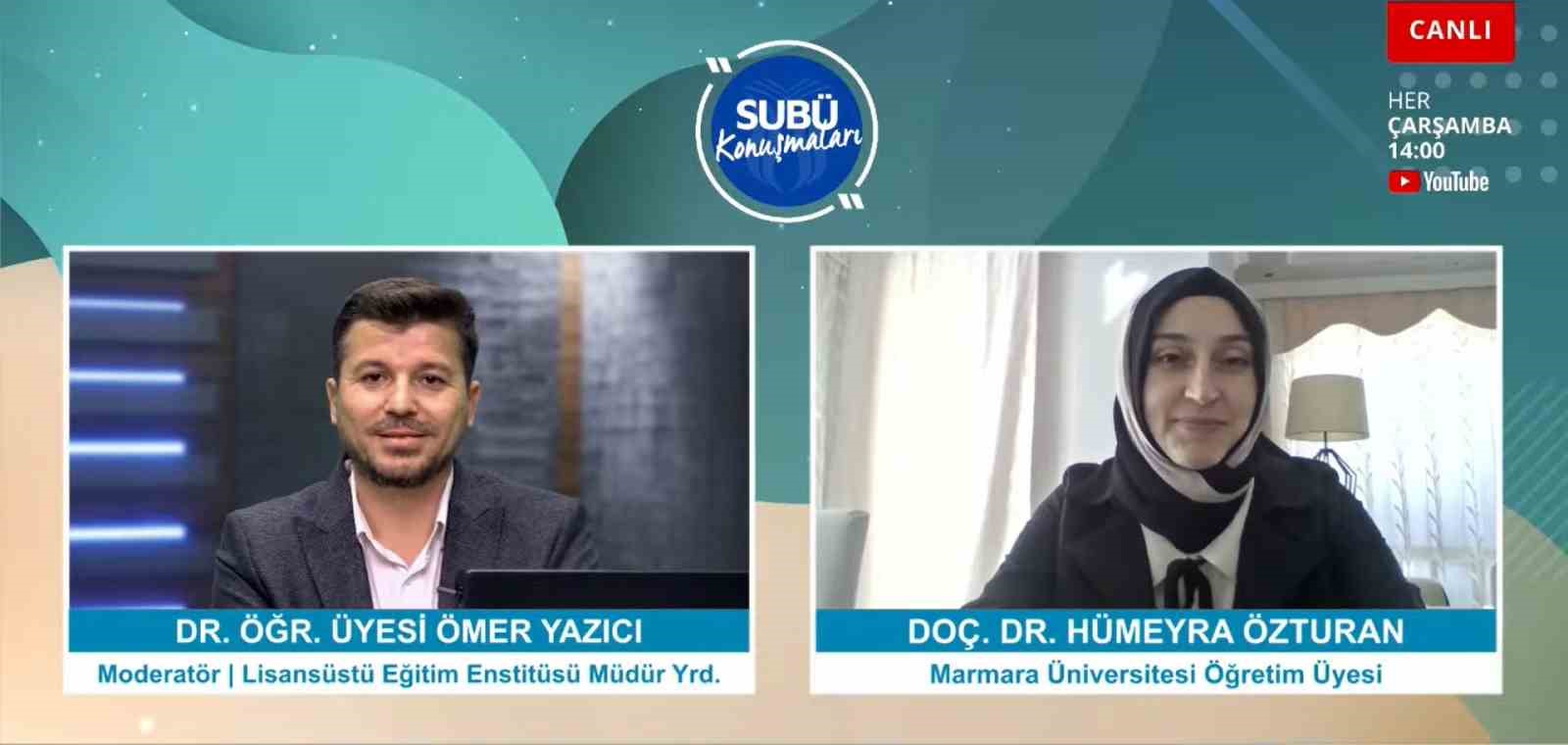 SUBÜ Konuşmaları’nın 79’uncu konuşmacısı Doç Dr. Özturan oldu
