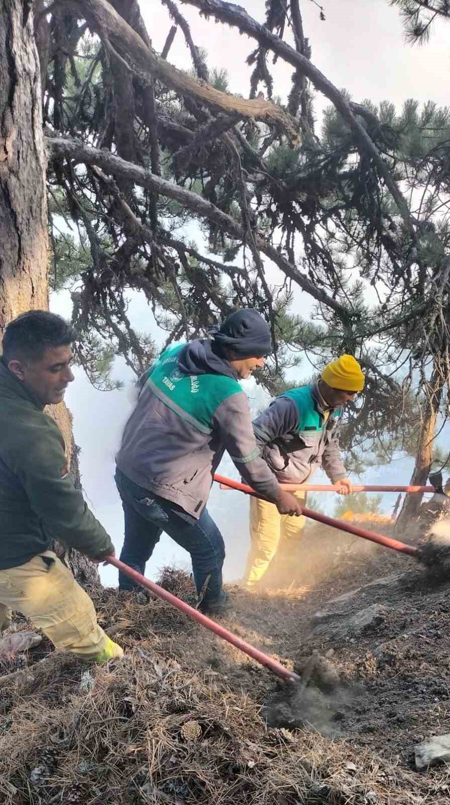 Denizli’deki yangına 6 helikopterle müdahale ediliyor
