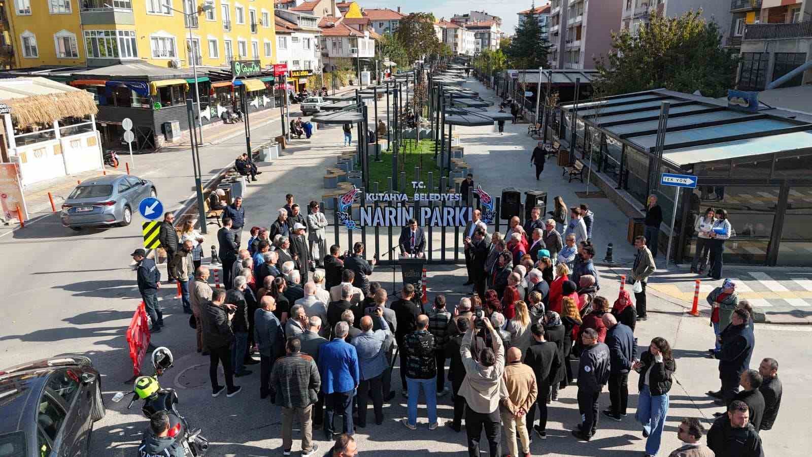 Kütahya’da yapımı tamamlanan parka Narin Güran’ın ismi verildi
