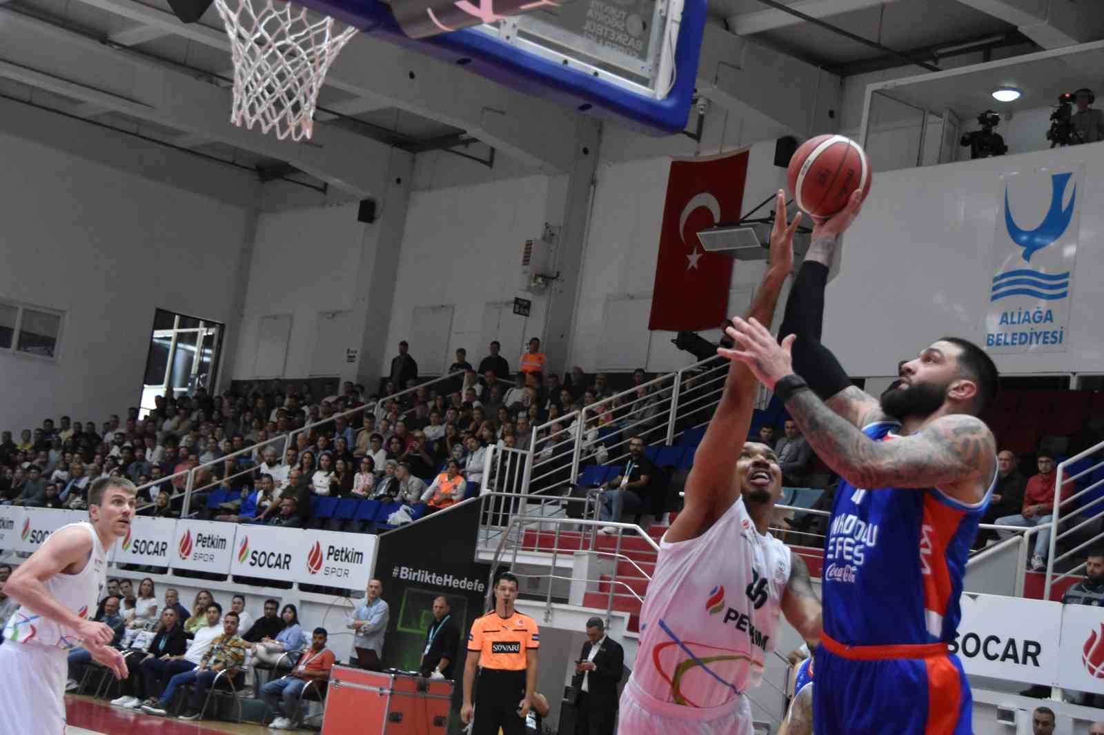 Basketbol Süper Ligi: Aliağa Petkimspor: 79 - Anadolu Efes: 85
