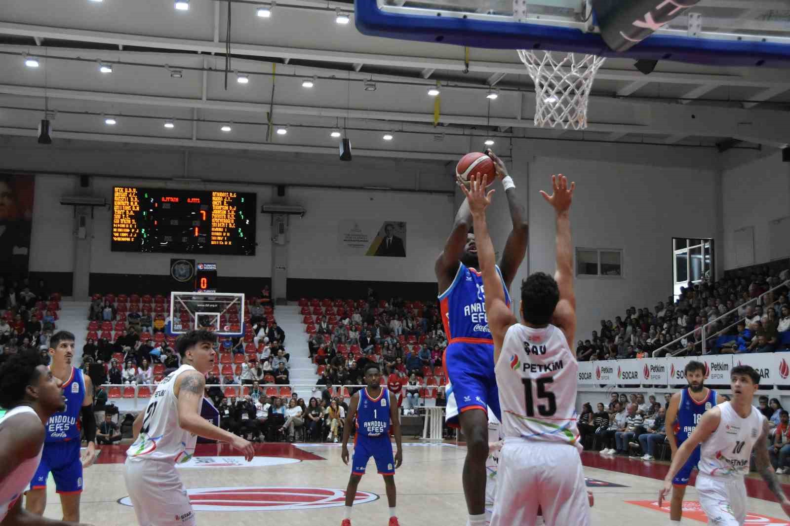 Basketbol Süper Ligi: Aliağa Petkimspor: 79 - Anadolu Efes: 85
