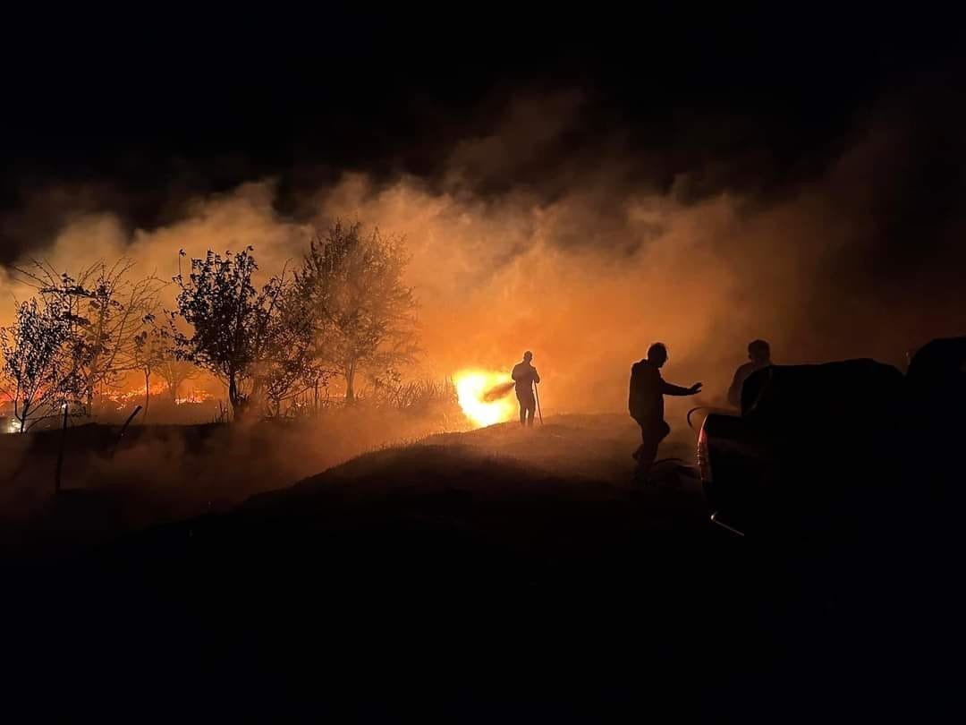 Akseki’de tarım arazisinde yangın
