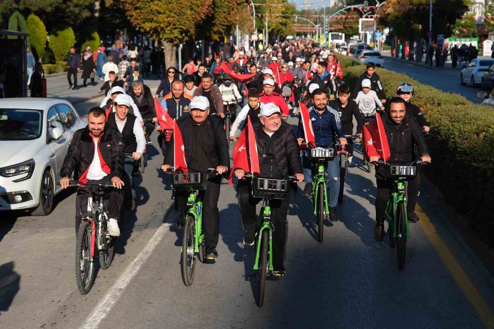 Çorum’da pedallar Cumhuriyet Bayramı için çevrildi
