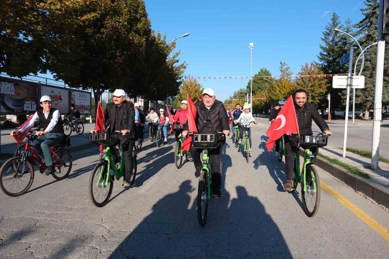 Çorum’da pedallar Cumhuriyet Bayramı için çevrildi
