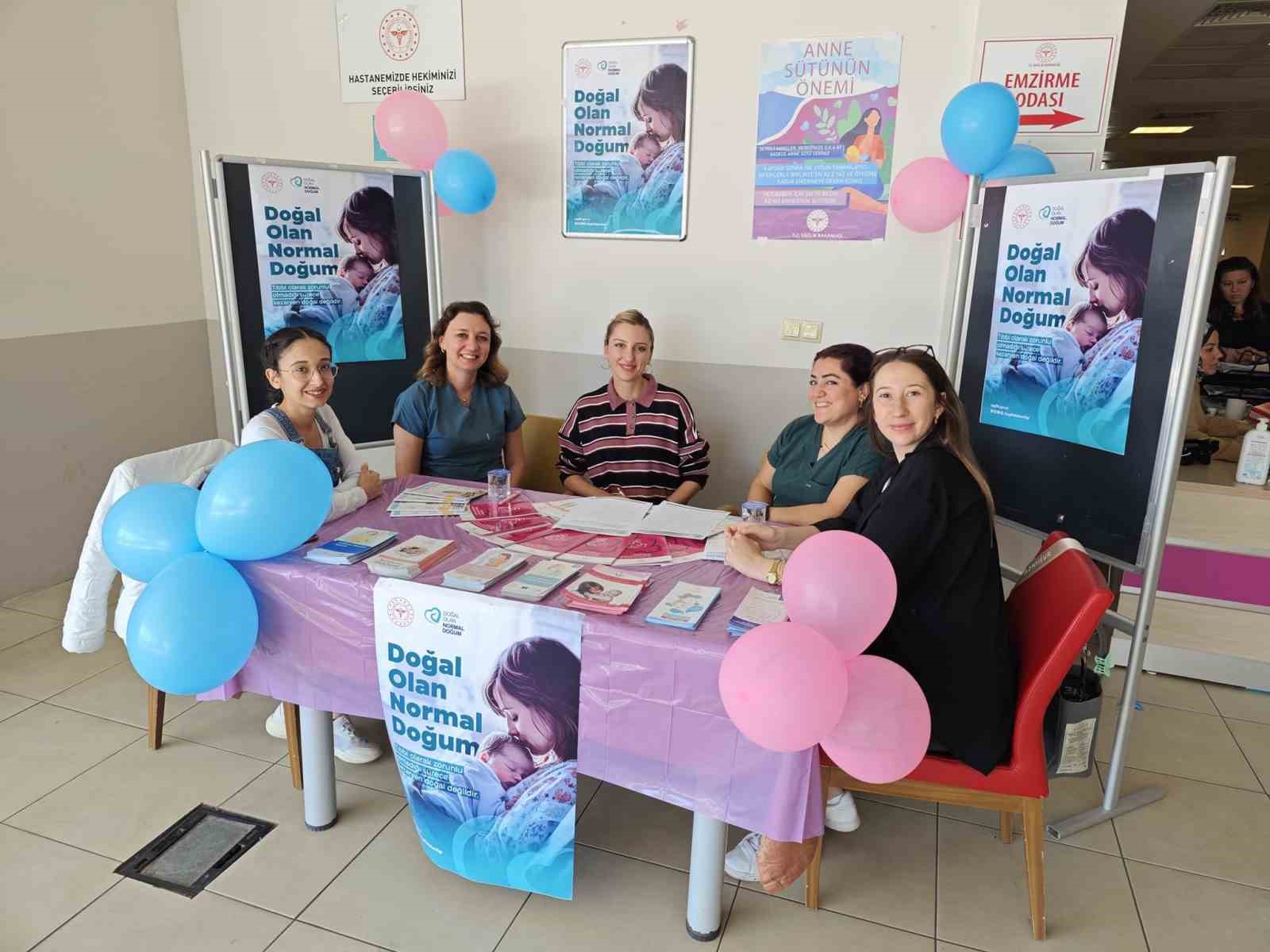 Menteşe Devlet Hastanesi’nde ’Doğal Olan Normal Doğum’ temasıyla etkinlik düzenlendi
