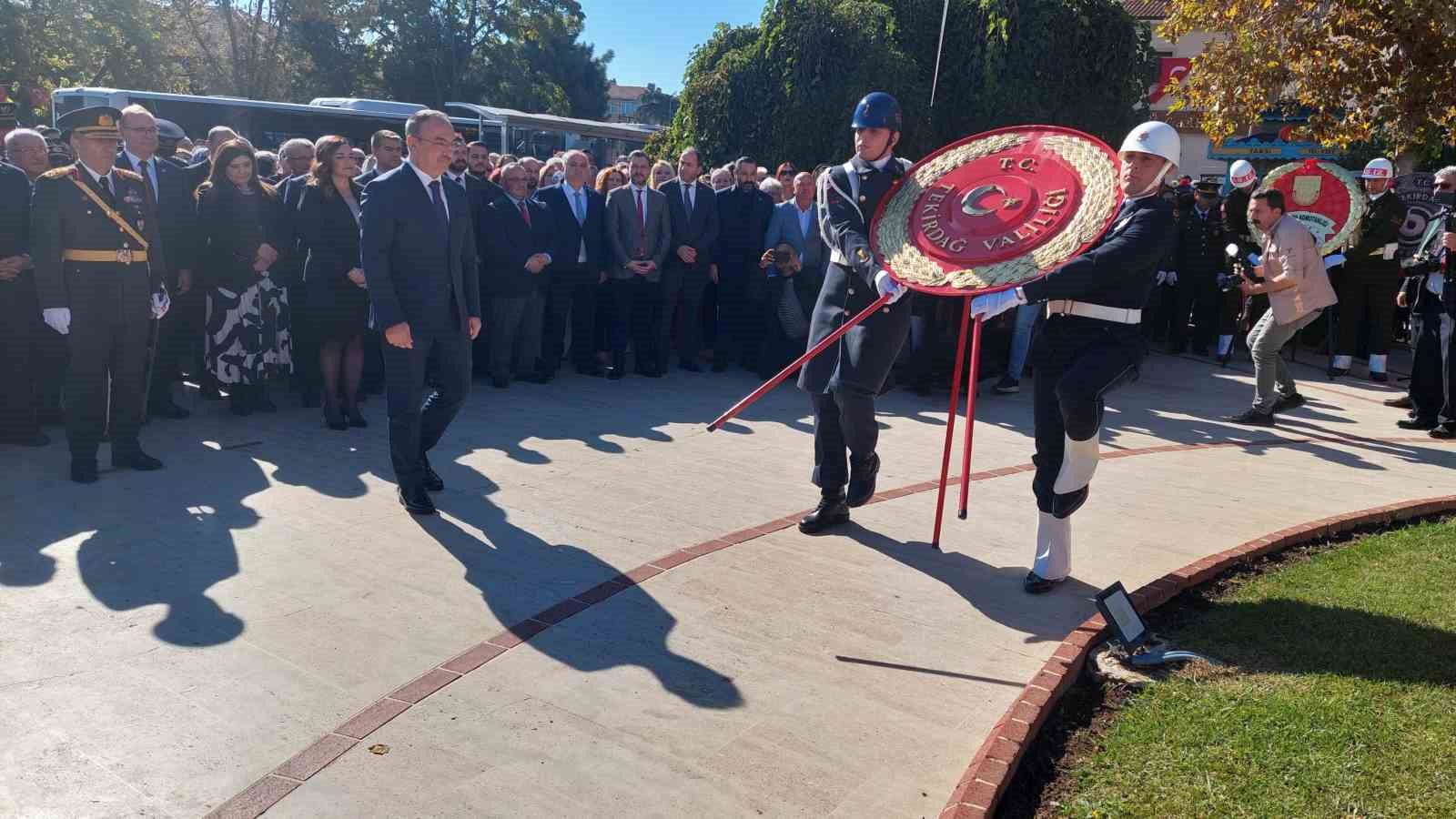 Tekirdağ’da Cumhuriyet Bayramı yoğun katılımla kutlandı
