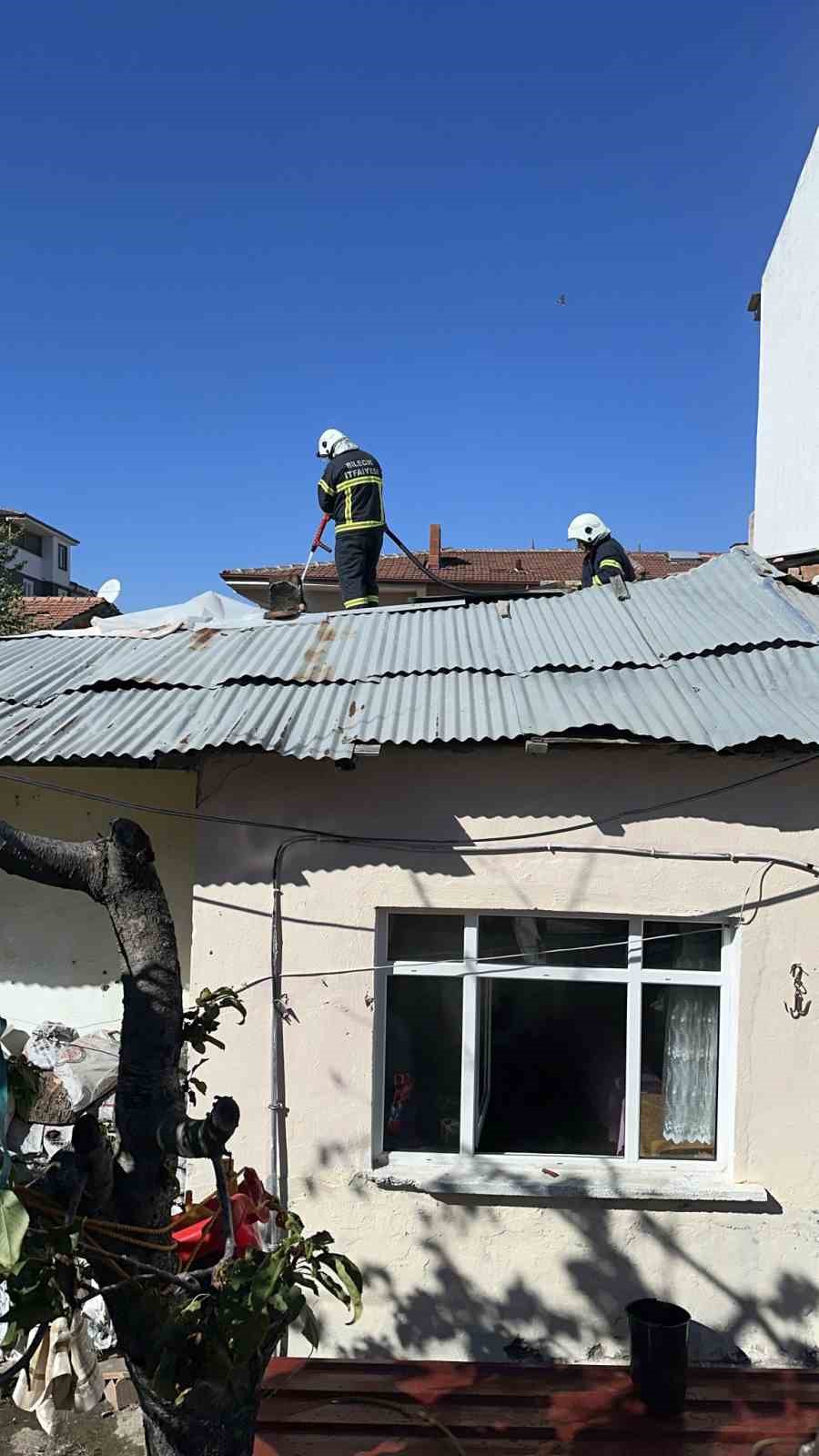 Sobadan çıkan yangın paniğe neden oldu
