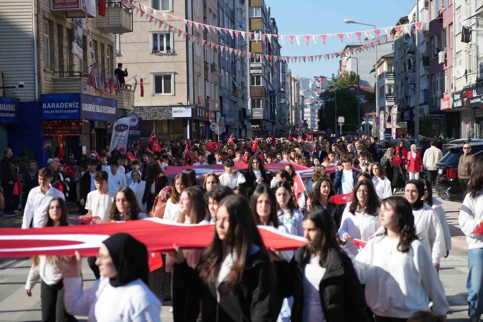 Samsun’da ’Cumhuriyet’ yürüyüşü
