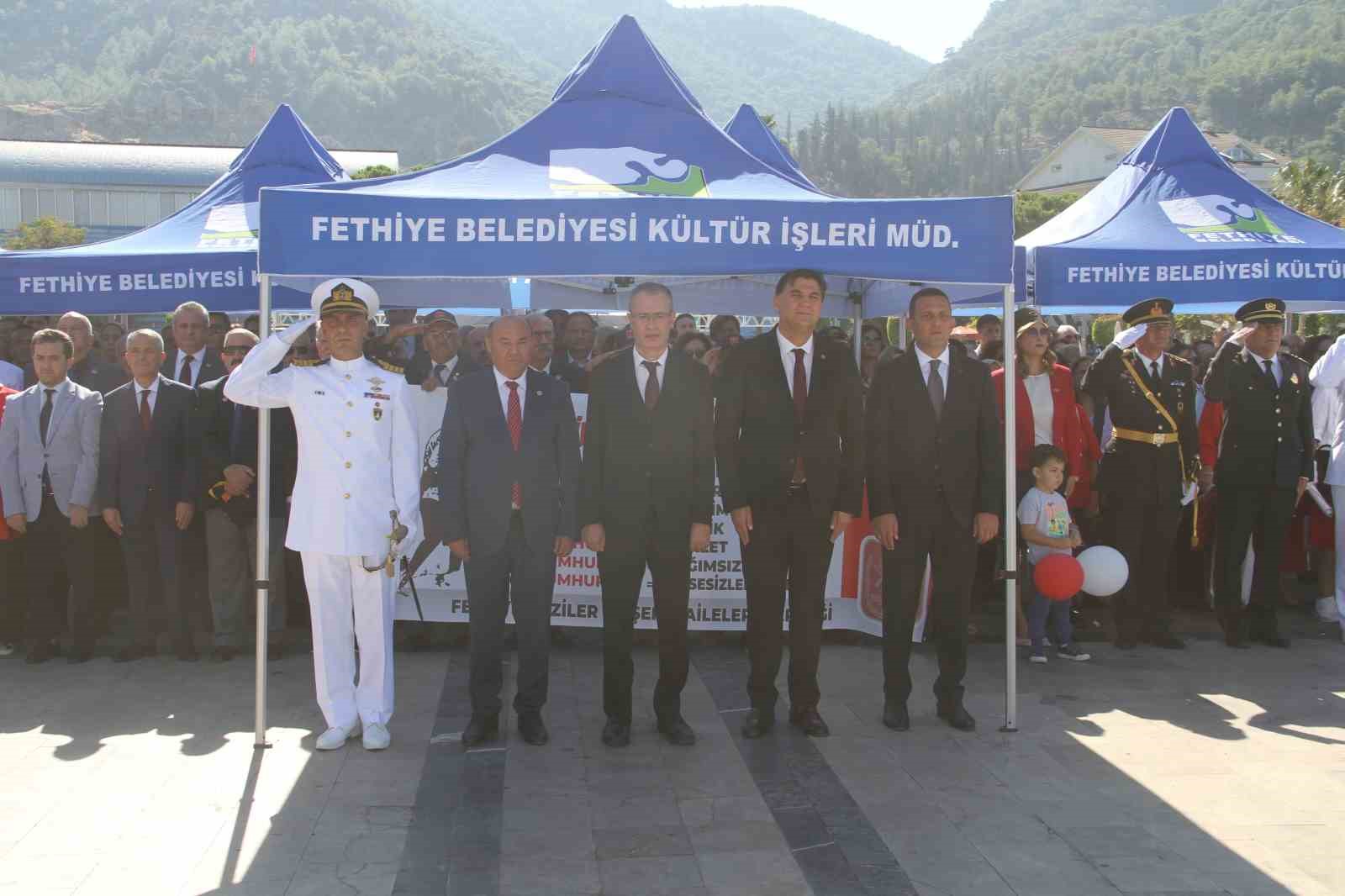 Fethiye’de 29 Ekim’in 101. yılı törenle kutlanıyor
