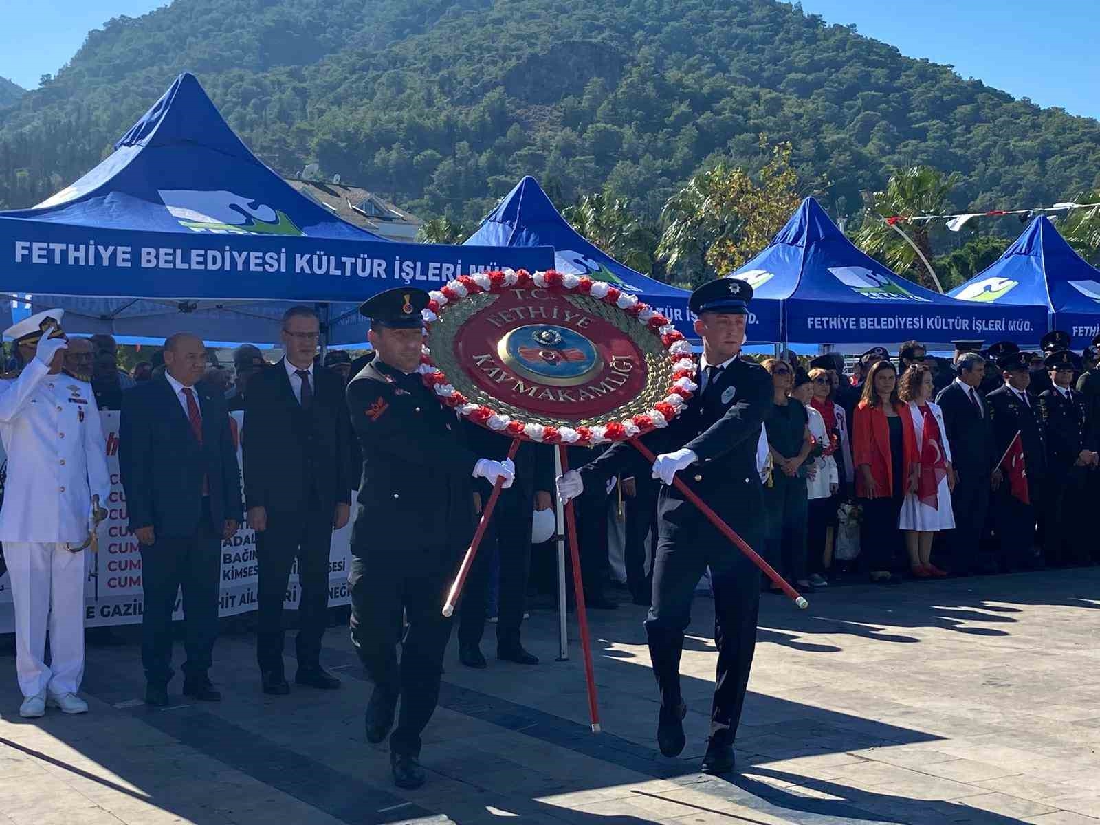 Fethiye’de 29 Ekim’in 101. yılı törenle kutlanıyor
