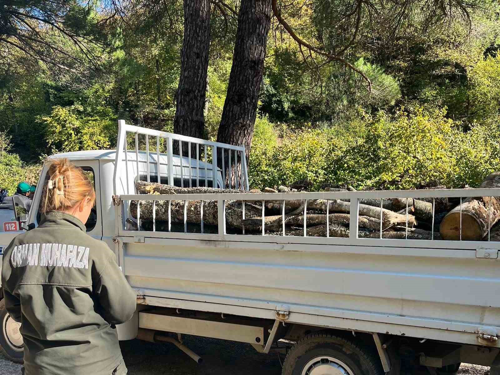 Ormanda mobil kontrol noktalarıyla şok denetimler
