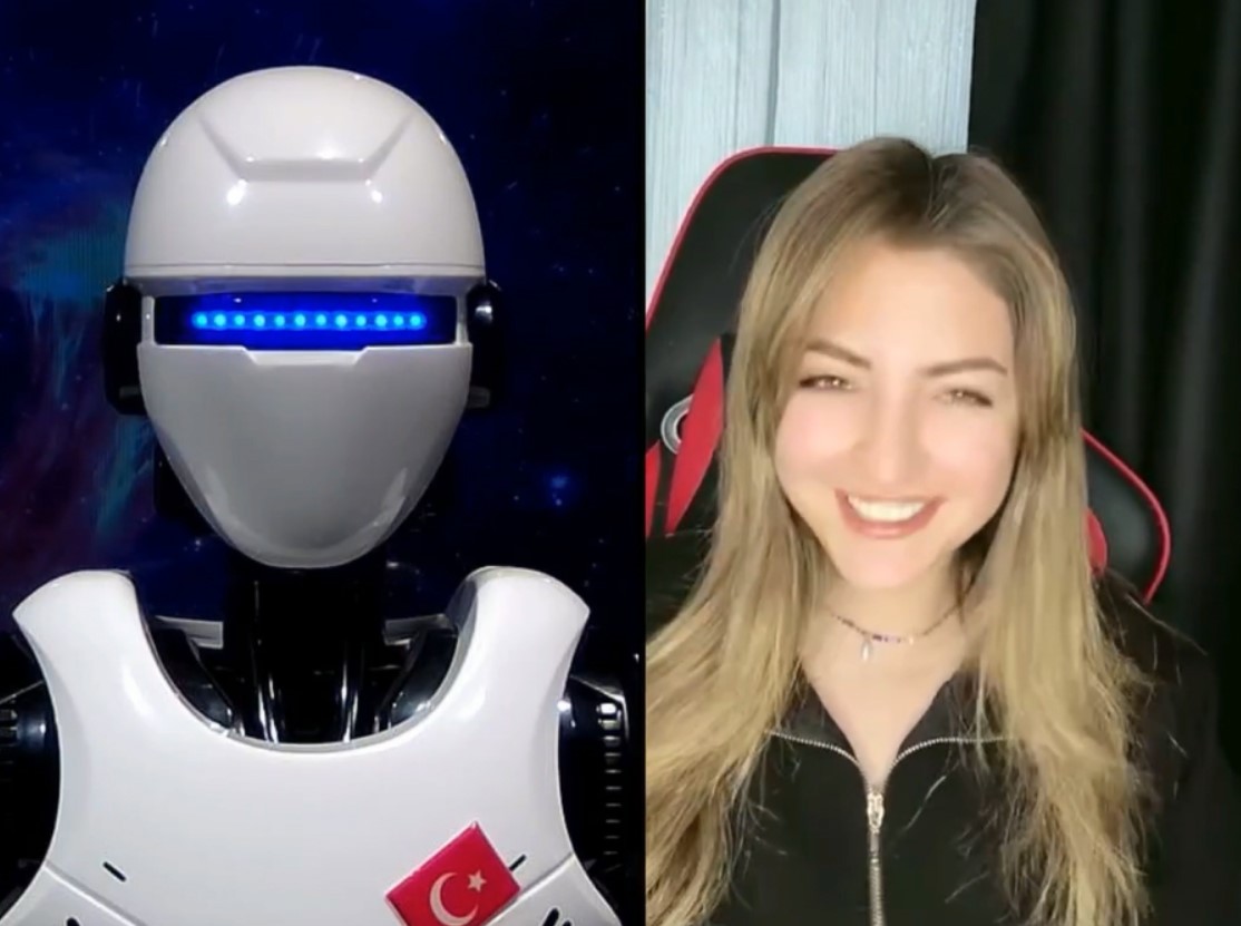 Yapay zeka destekli geliştirilen robot, canlı yayınlarda dans ederek sohbet ediyor
