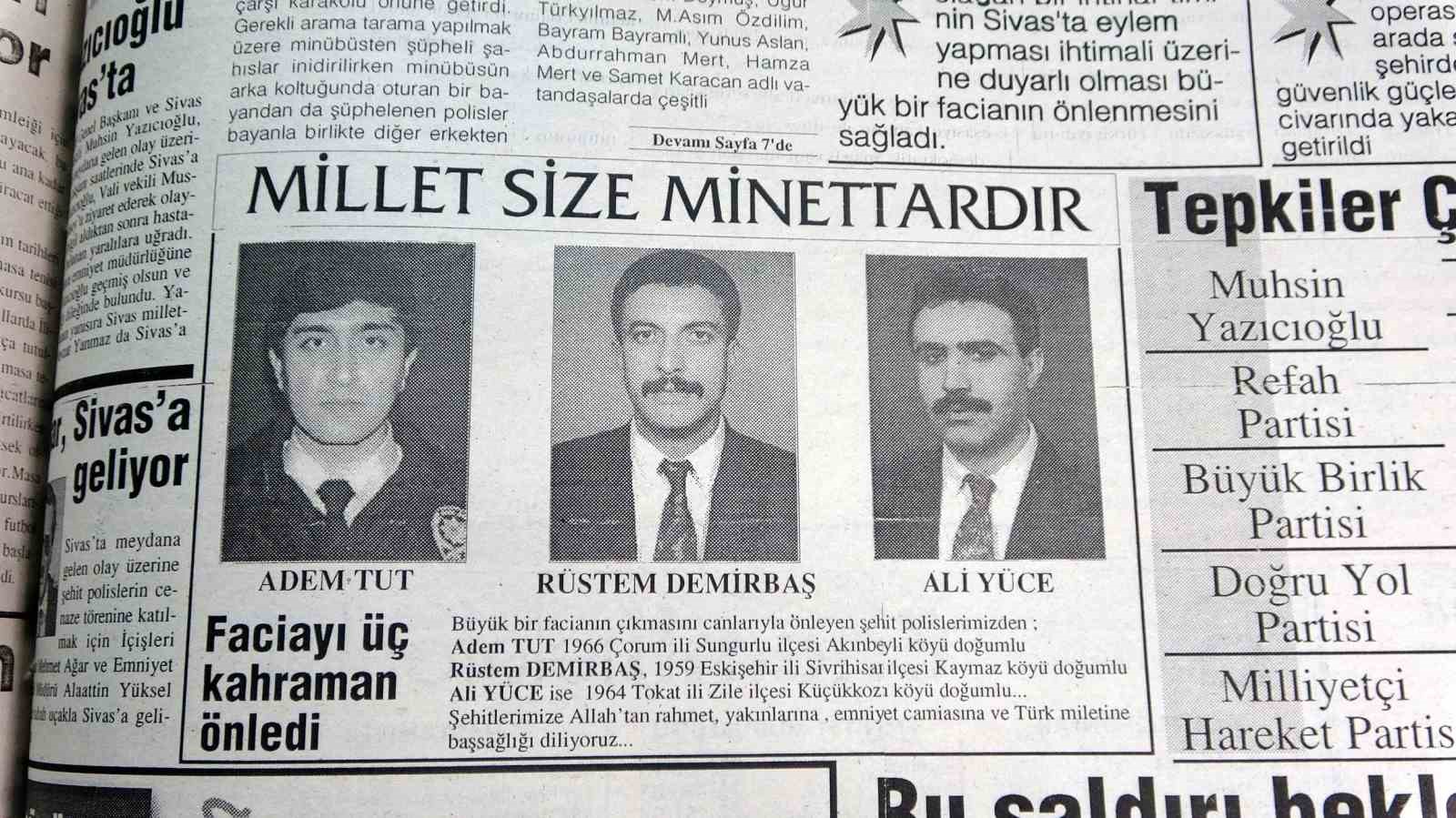 PKK, 28 yıl önce Sivas’ta Cumhuriyet Bayramı’nı hedef aldı
