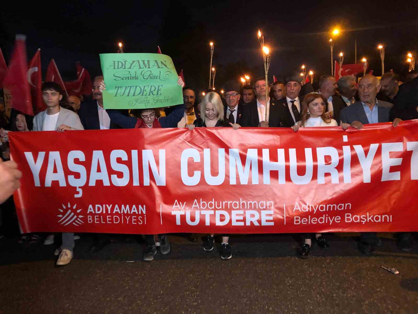 Adıyaman’da Cumhuriyet’in 101. yılı coşkusu
