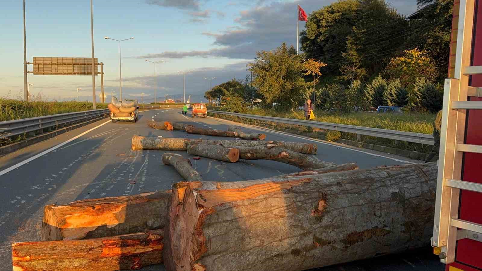 Rize’de tomruk yüklü kamyon ile kamyonet çarpıştı: 3 yaralı
