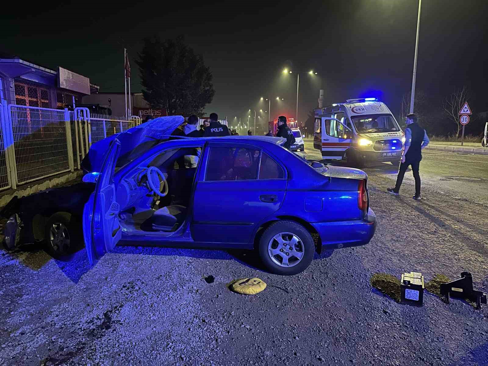 Tekirdağ’da feci kaza: 1’i ağır, 5 yaralı
