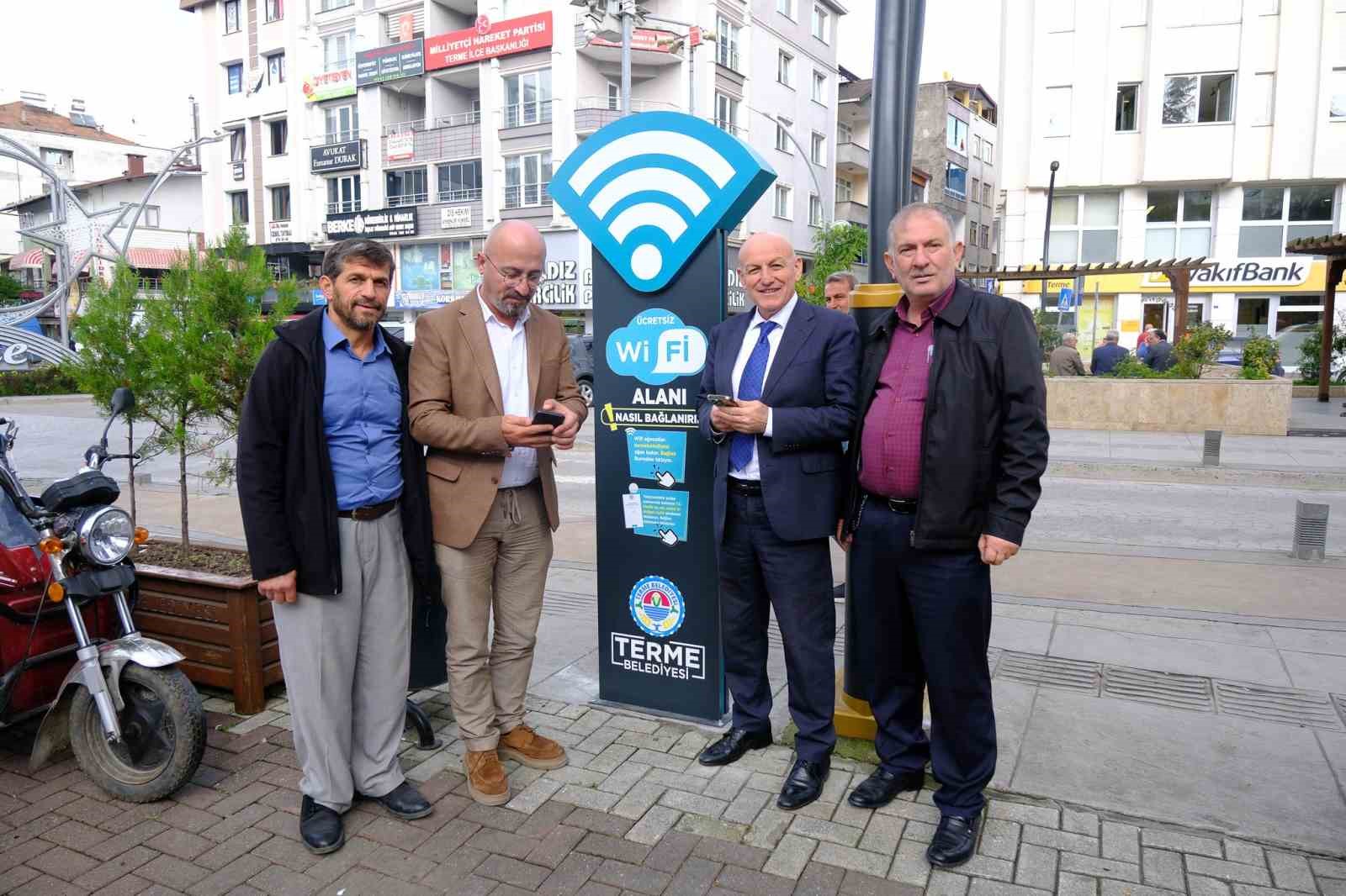 Terme’de ücretsiz Wi-Fi hizmeti başladı
