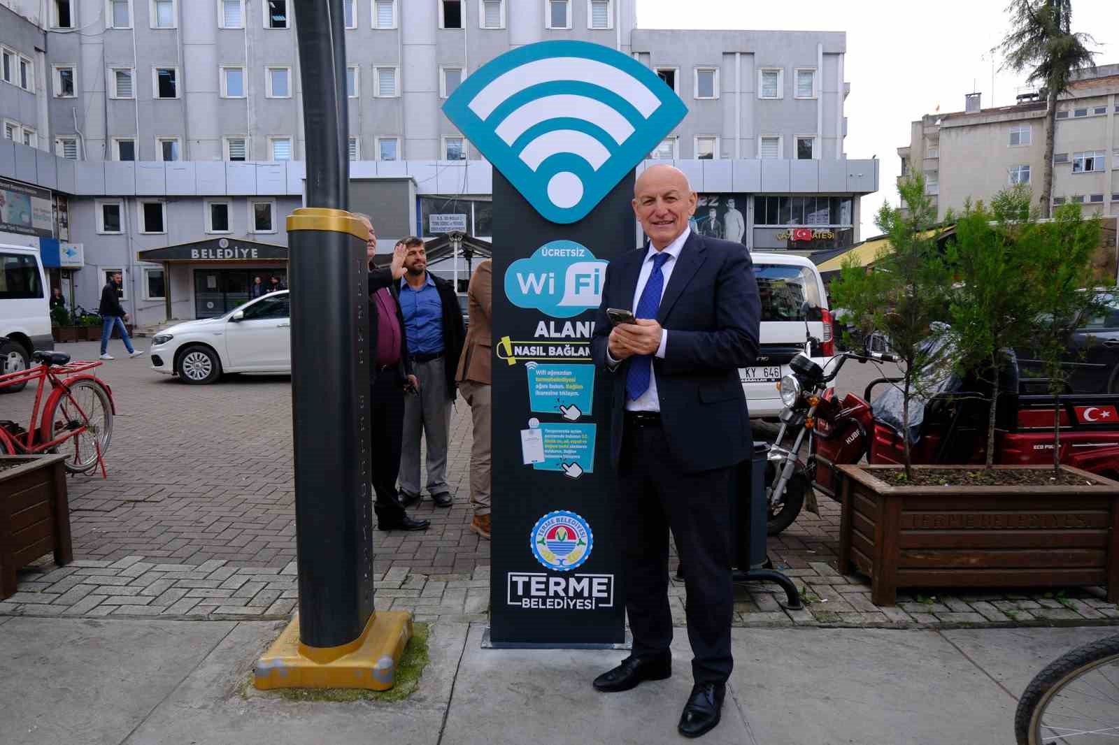 Terme’de ücretsiz Wi-Fi hizmeti başladı
