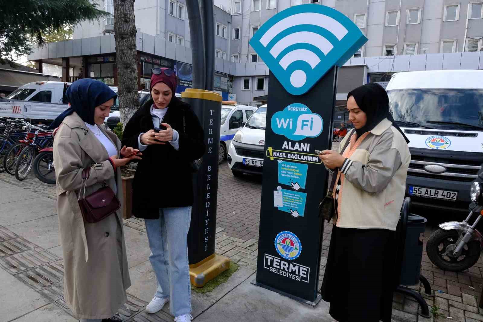 Terme’de ücretsiz Wi-Fi hizmeti başladı
