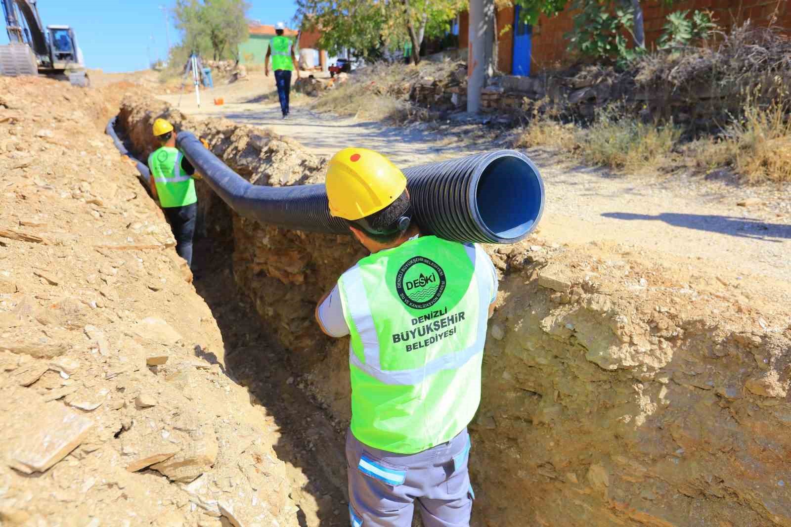 Denizli Büyükşehir DESKİ bin 100 metrelik yeni kanalizasyon hattı inşa etti
