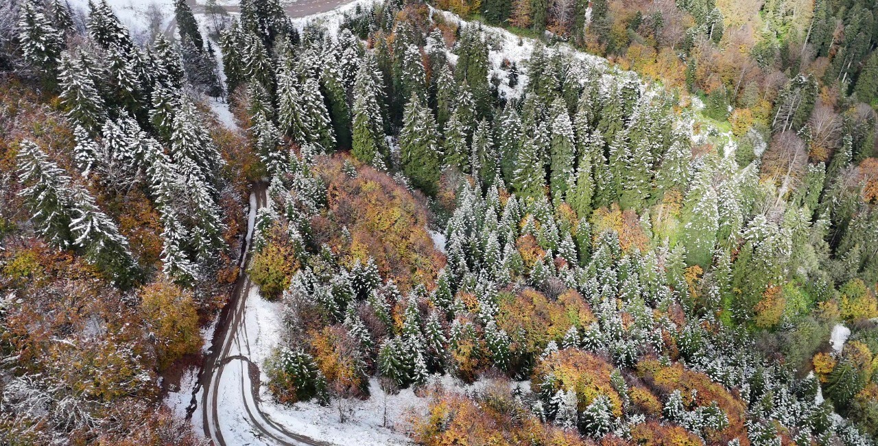 Artvin’in dağlarında kış, köylerinde sonbahar yaşanıyor
