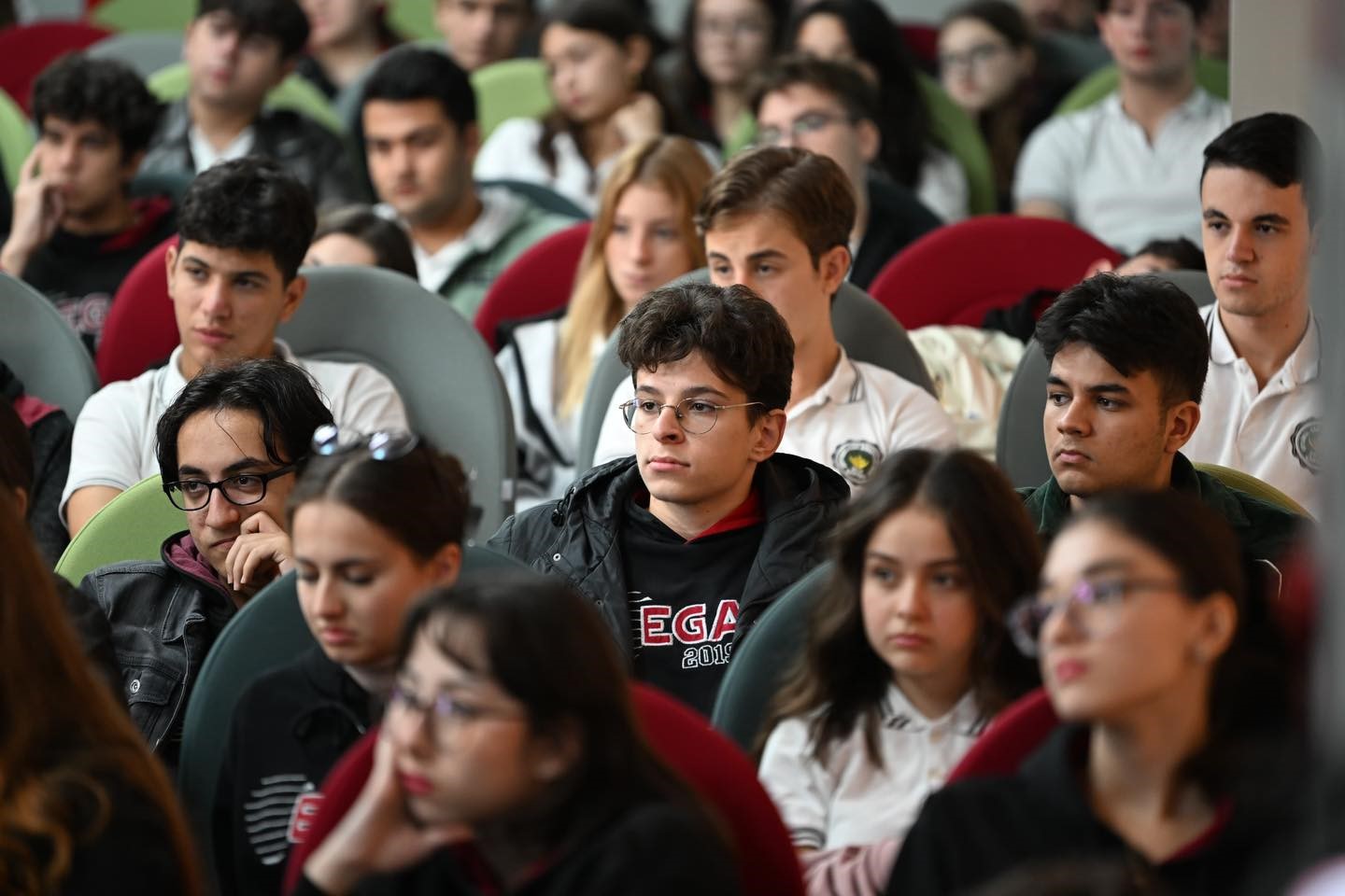 Başkan Kocaman anlattı, öğrenciler dinledi
