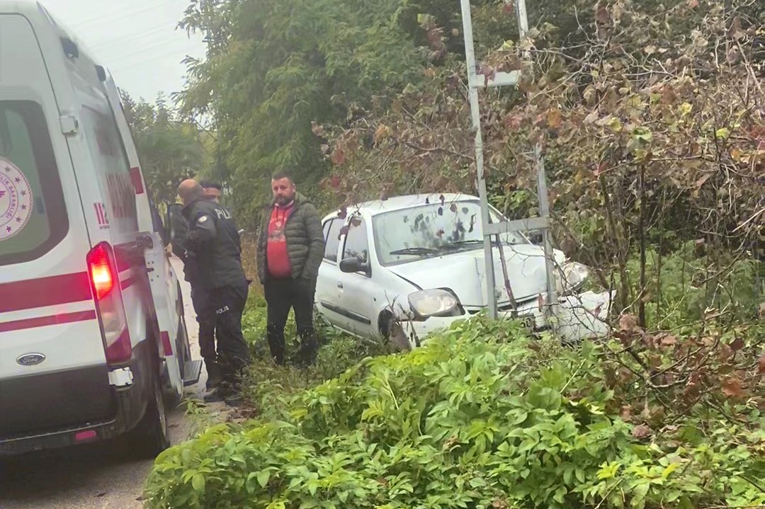 Ordu’da kaygan zemin kazaya yol açtı: 1 yaralı
