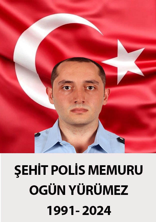 Trafik kazasında şehit olan polis memuru son yolculuğuna uğurlandı
