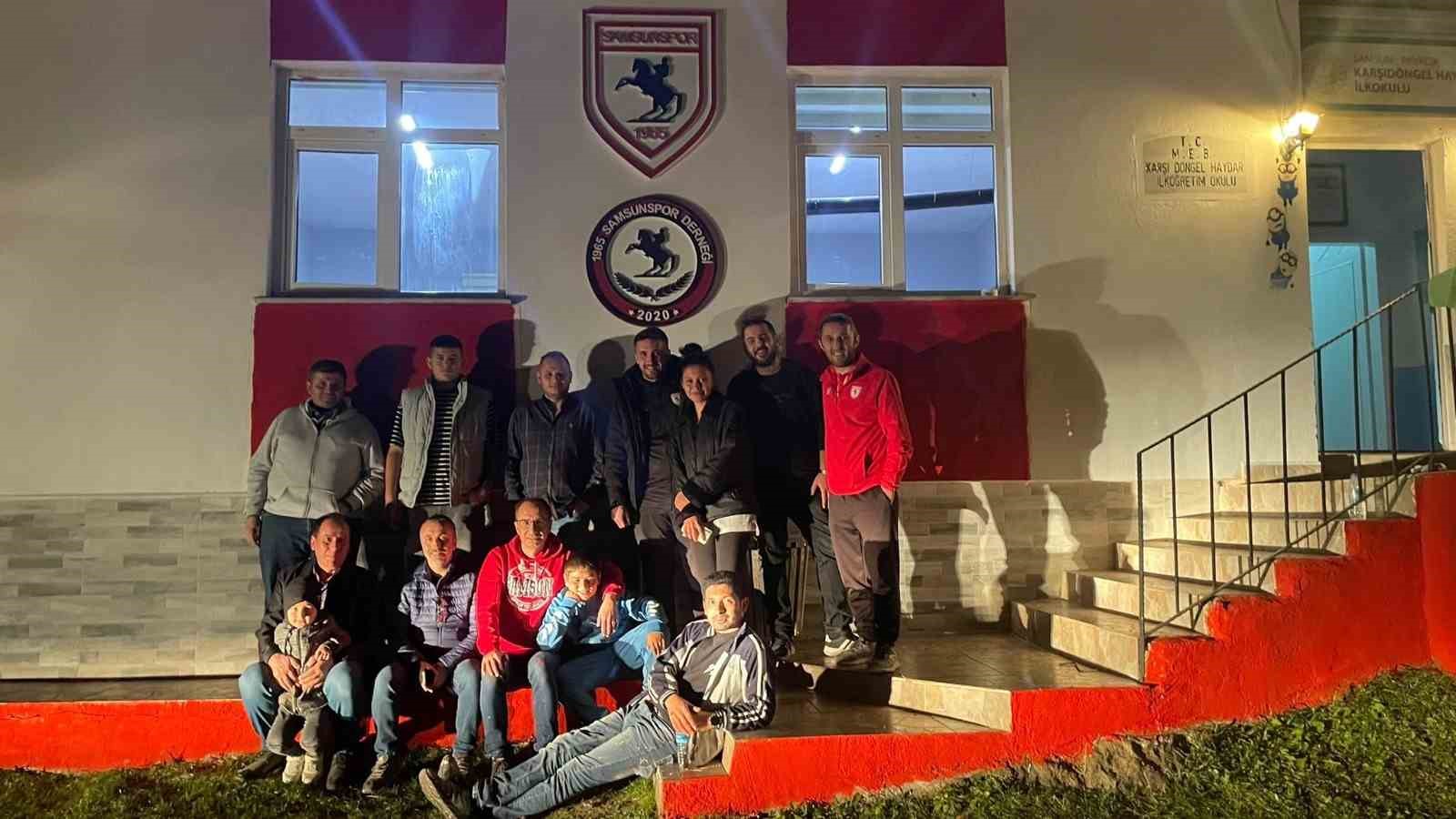 Samsunspor taraftarlarından kırsal okullara destek
