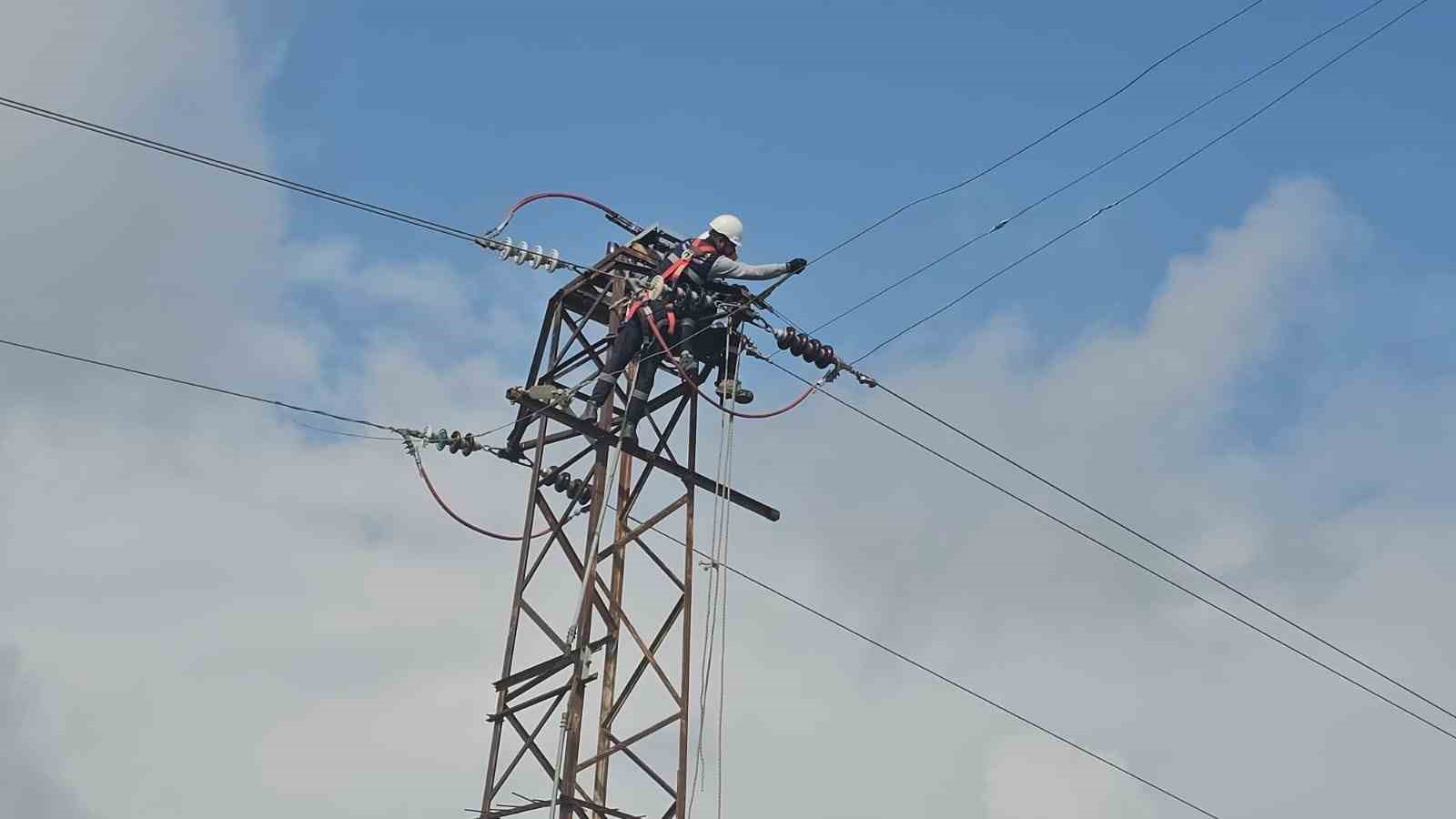 Kış öncesi enerji nakil hatlarında bakım ve onarım çalışması
