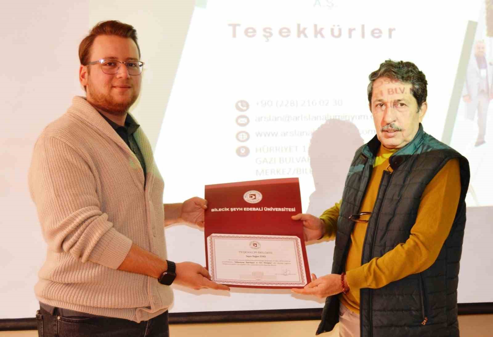 BŞEÜ öğrencilerine ’Alüminyum Ekstrüzyon ve Geri Dönüşüm’ semineri düzenlendi
