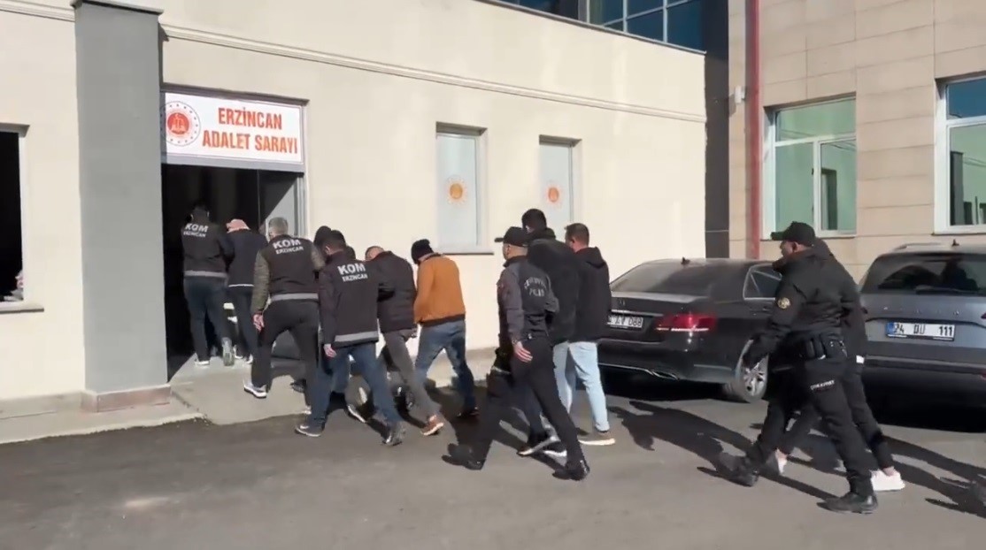 Erzincan’da organize suç örgütüne operasyon: 15 gözaltı
