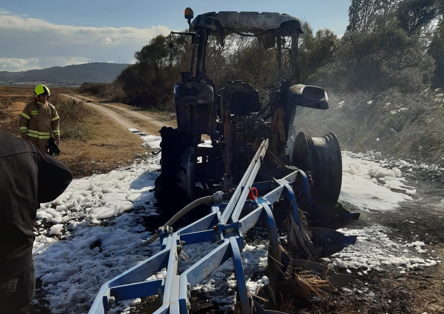 Gönen’de traktör yangını
