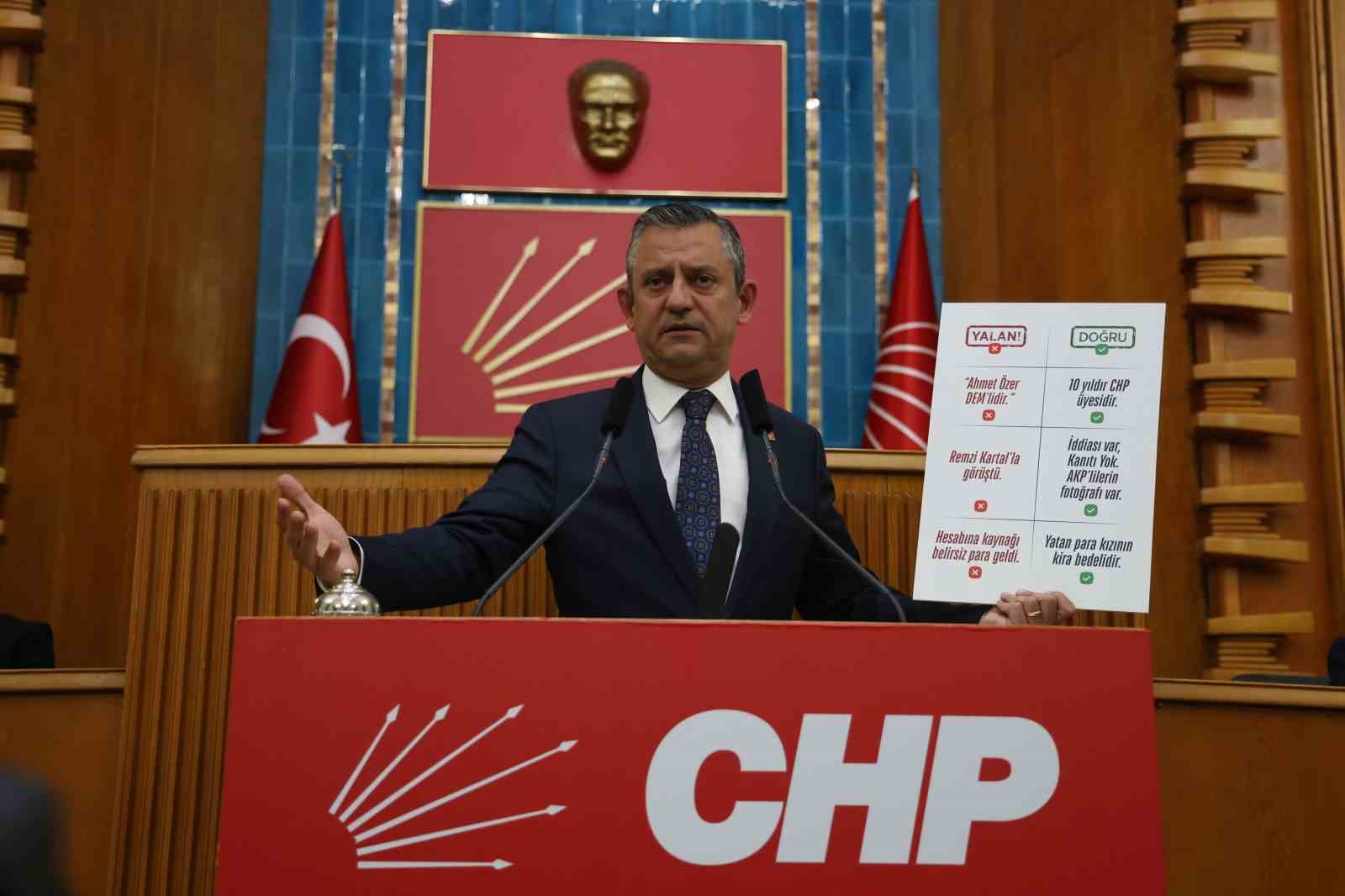 CHP Genel Başkanı Özel: 