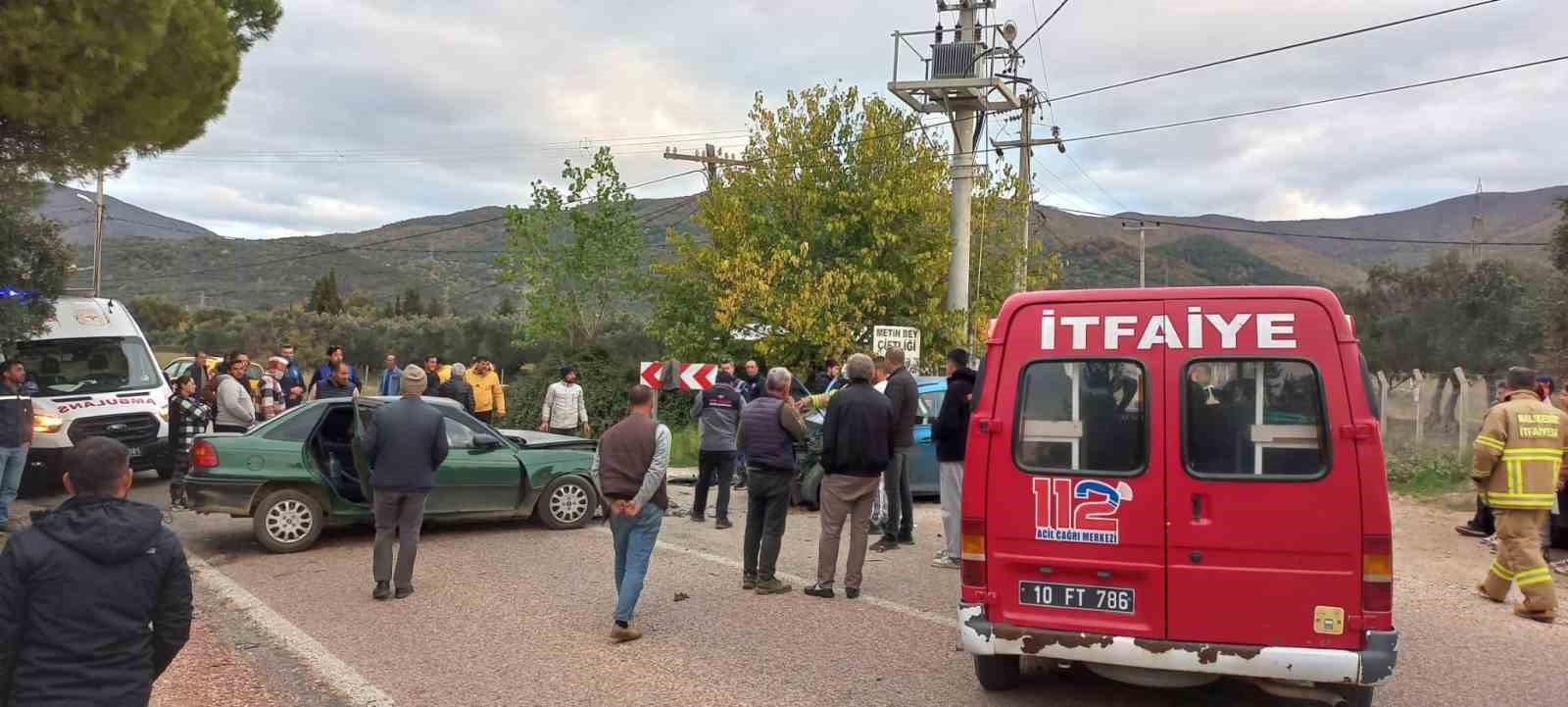 Erdek’te trafik kazası: 2 yaralı
