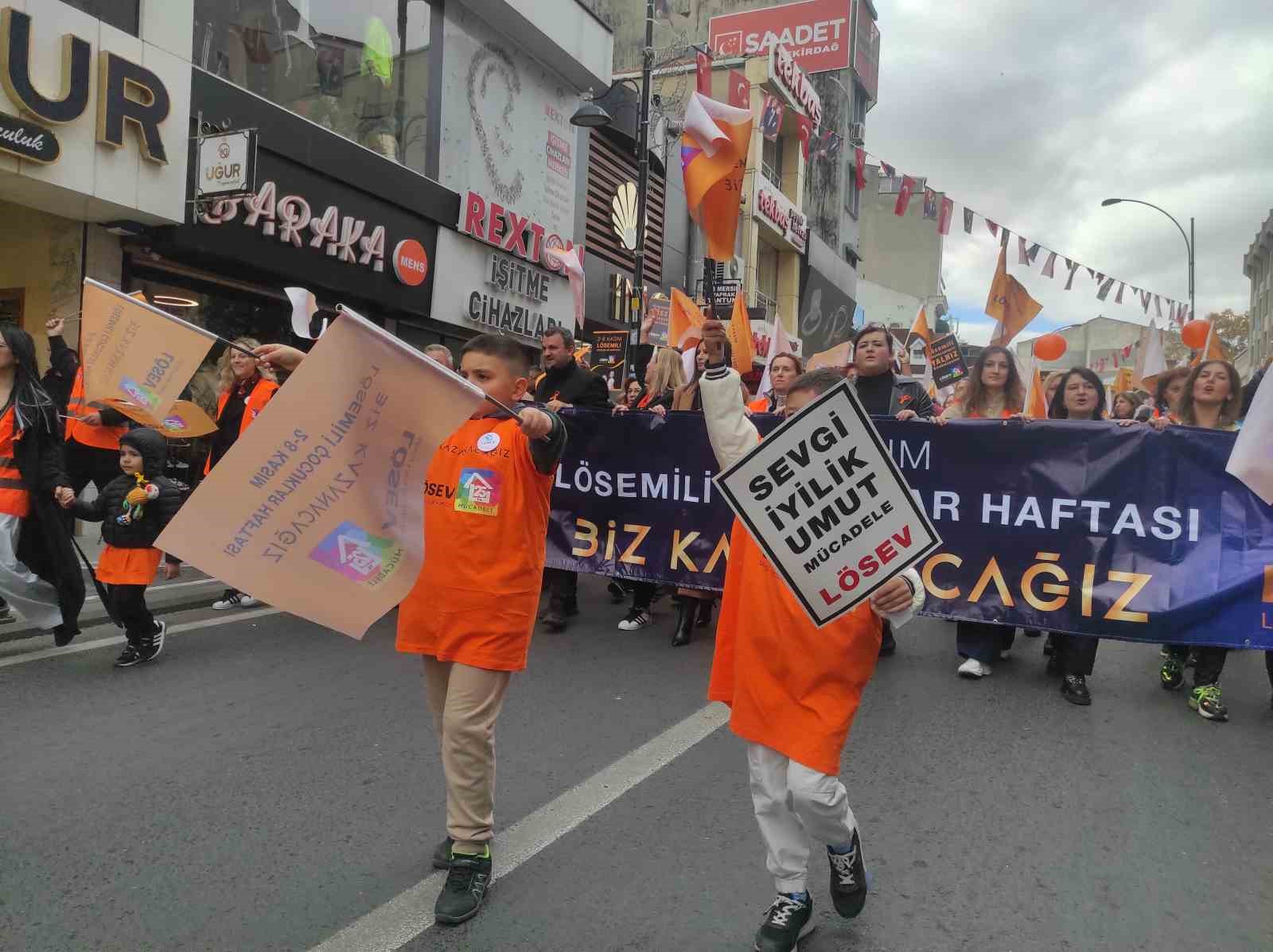 Tekirdağ’da lösemi farkındalığı için yürüyüş
