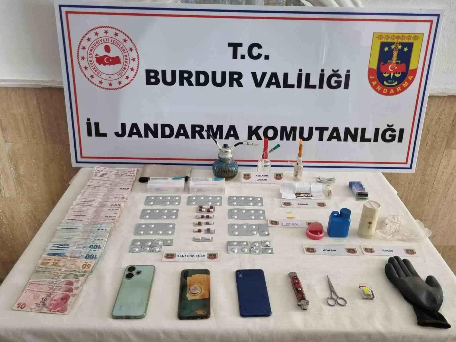 Burdur’da uyuşturucu operasyonlarında 9 şüpheli tutuklandı
