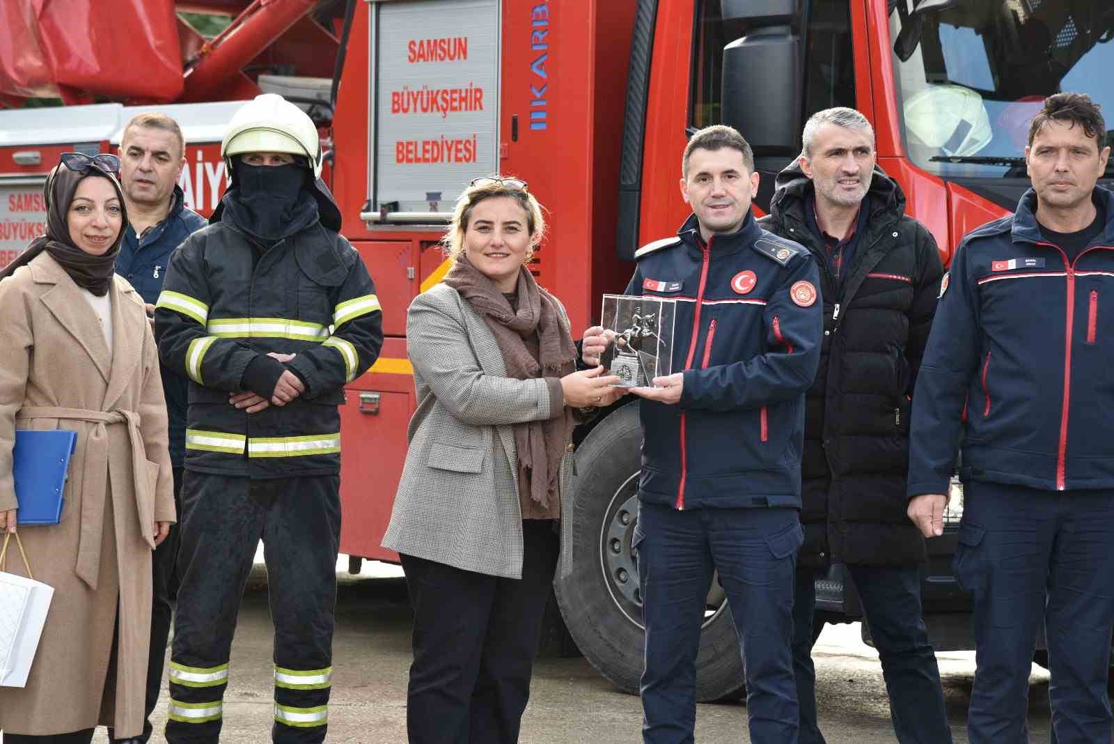 Atakum Belediyesi’nde yangın tatbikatı
