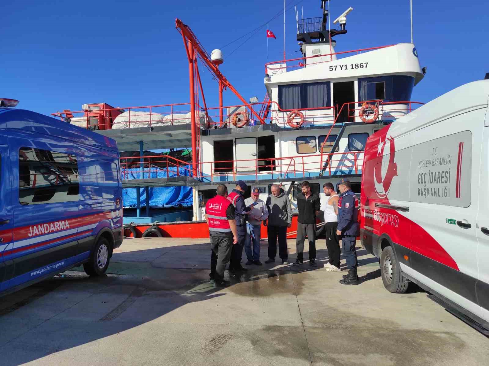 Sinop’ta düzensiz göçmen denetimi
