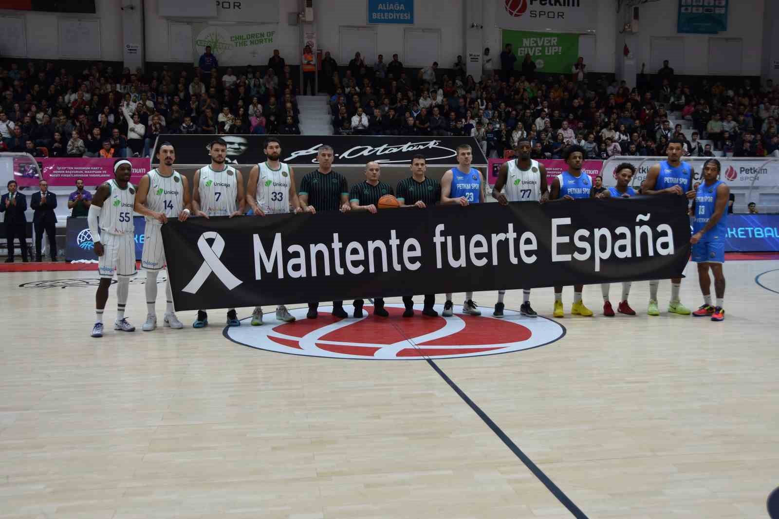 FIBA Şampiyonlar Ligi: Aliağa Petkimspor: 56 - Unicaja: 108
